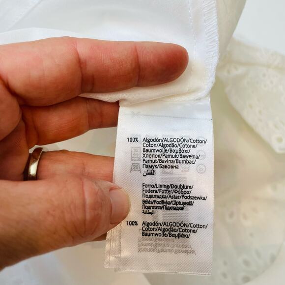 NWT Mayoral Size 18 Blanco Eyelet Dress - Picture 7 of 8